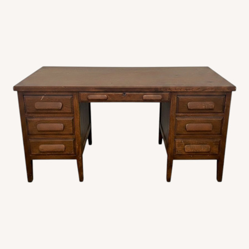 Used American Furniture Classics Dark Brown Wood Desk for sale on AptDeco