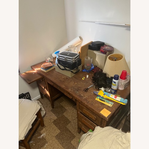 Used American Furniture Classics Dark Brown Wood Desk for sale on AptDeco