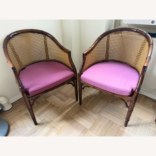 Used 2 Varrel Chairs in Brazilian Wood for sale on AptDeco