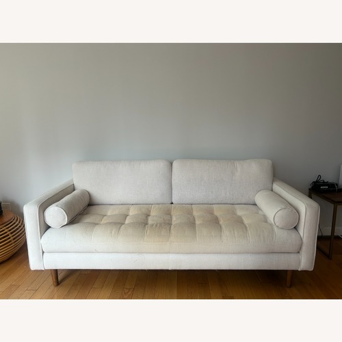 Used Castlery White Fabric 3+ Seater Sofa for sale on AptDeco
