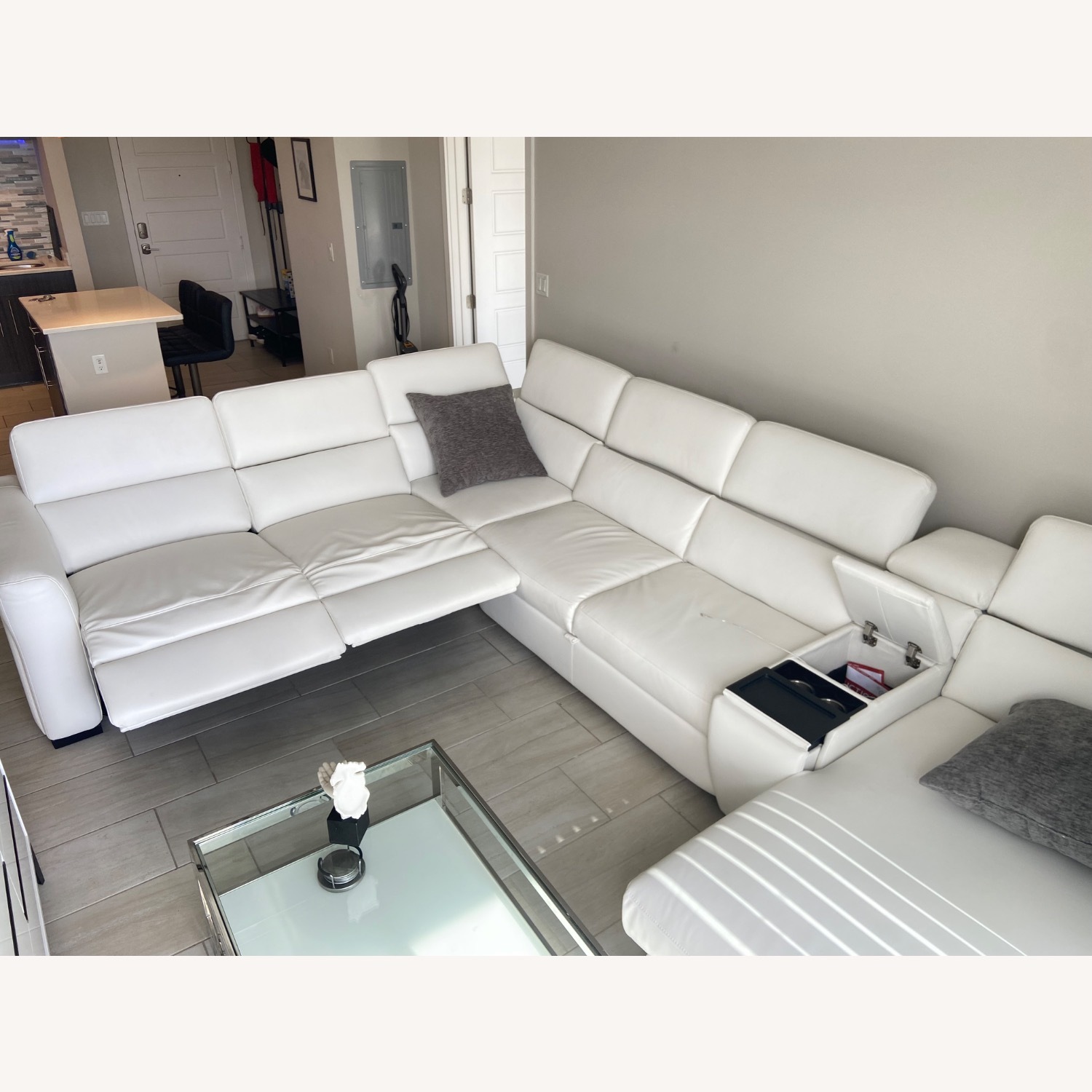 City Melody White Sleeper Sectional  - image-3