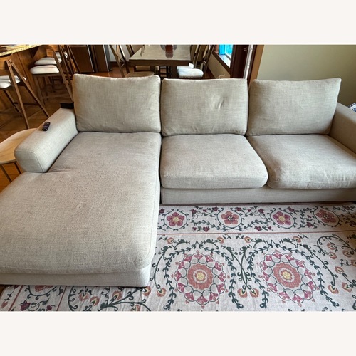 Used Dania Braxten 3-Piece Fabric Sofa Set Oatmeal for sale on AptDeco