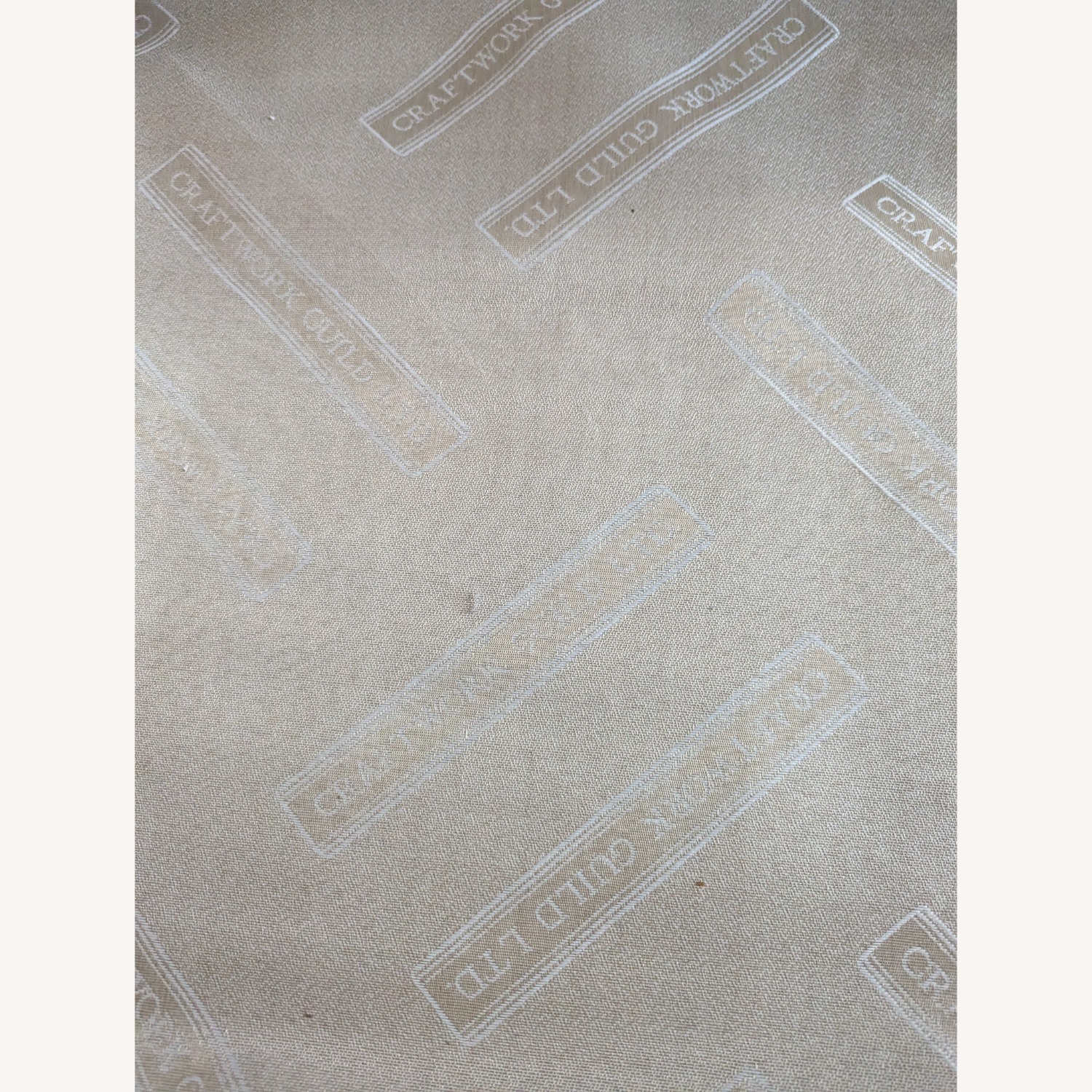 Vintage/Antique White Fabric Sleeper Sofa - image-6