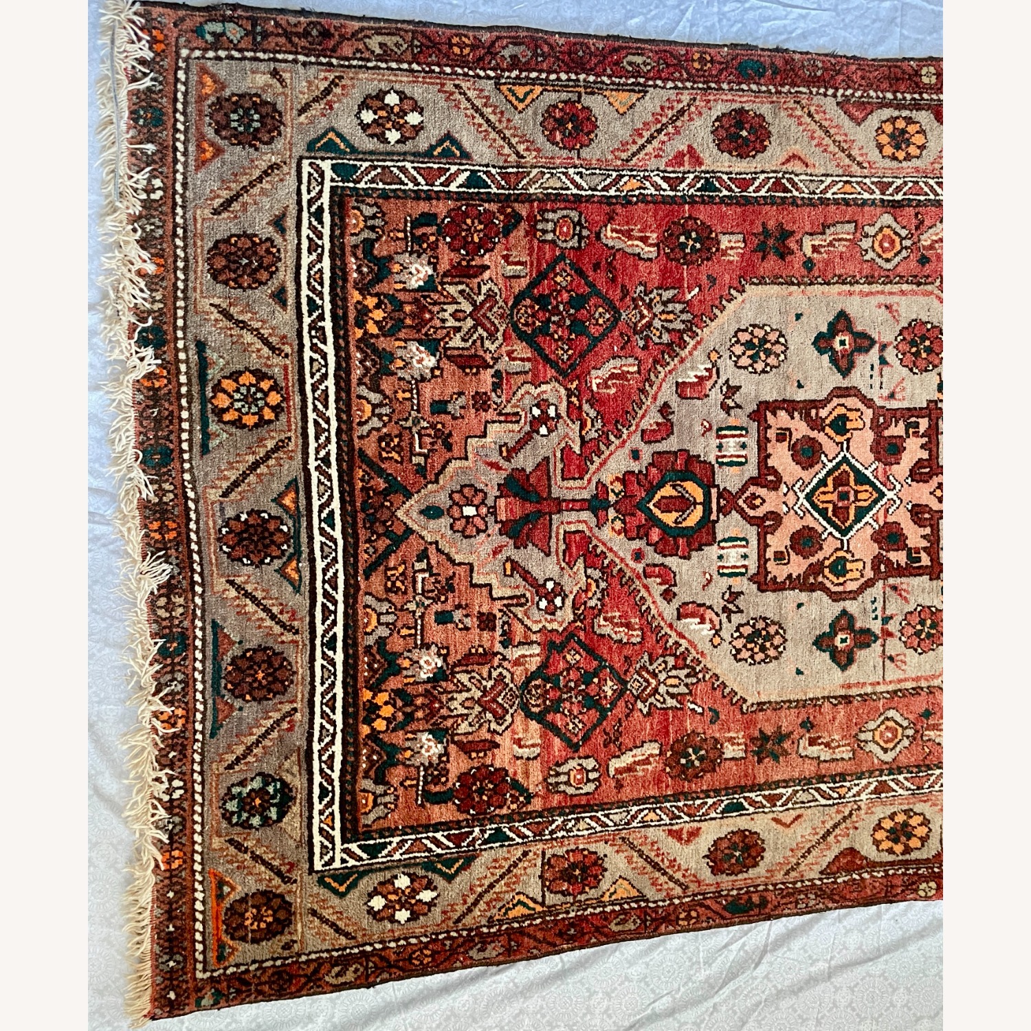Persian Hand-Woven Medallion Rug - image-3