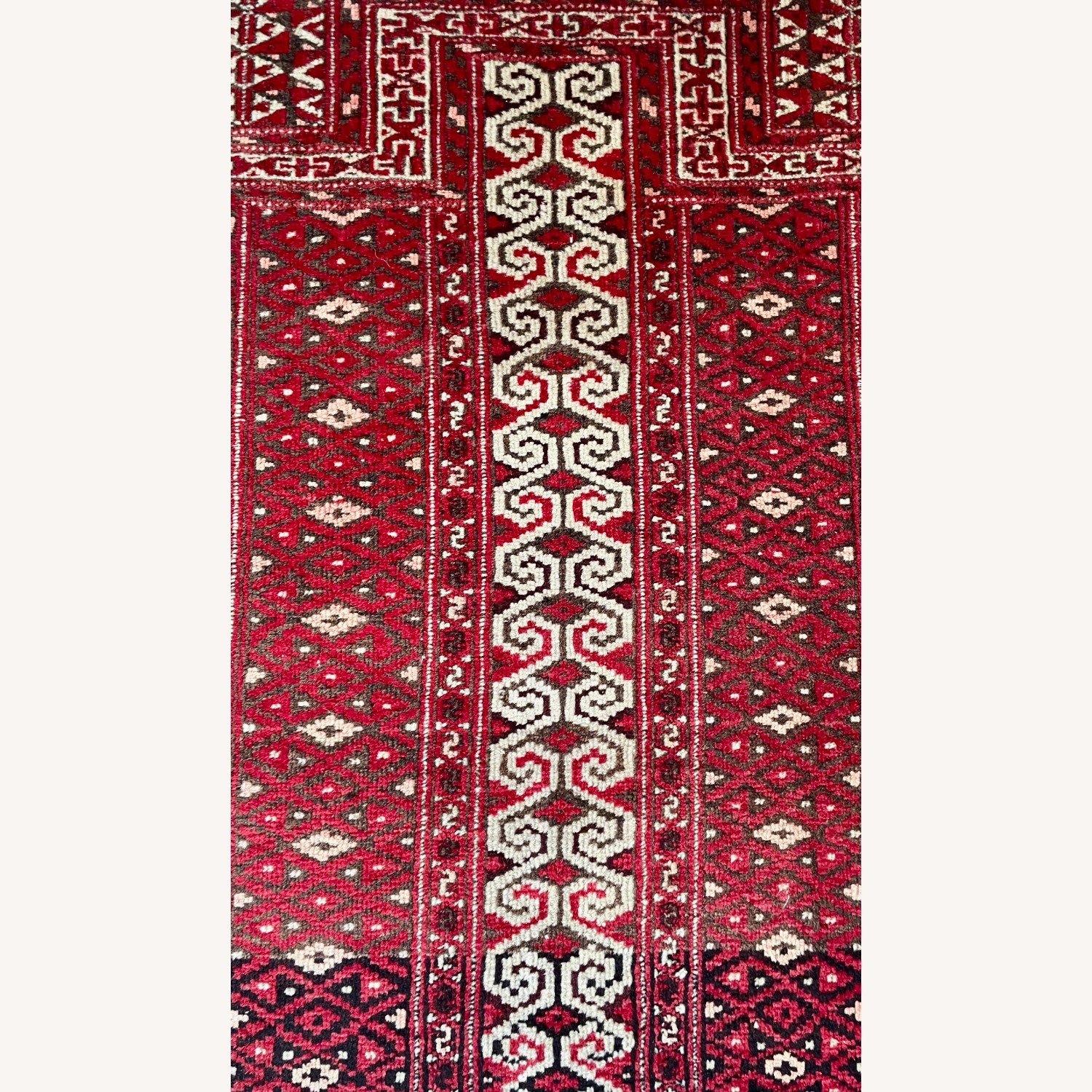 Antique Turkmen Ersari Hand-Woven Rug - image-3