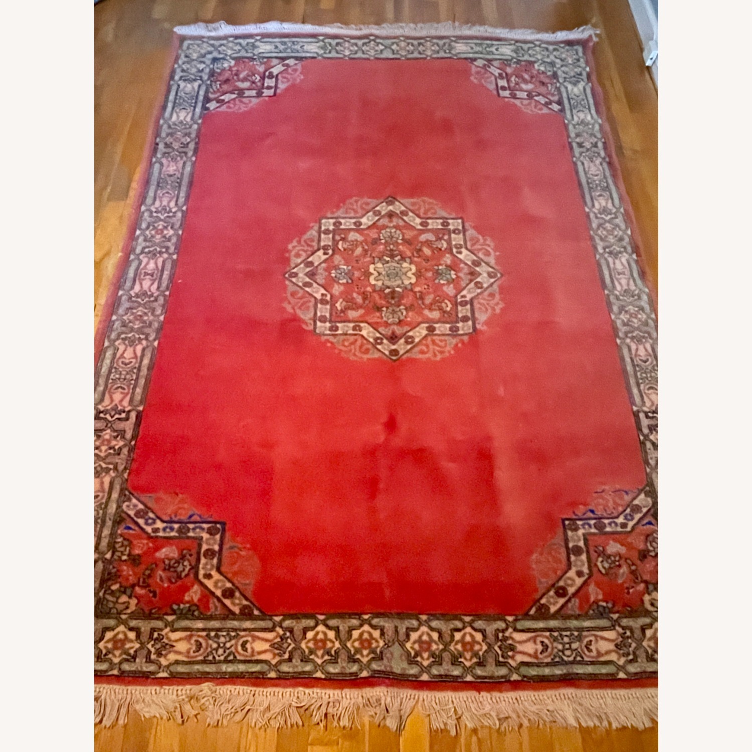 Moroccan Hand-Woven-Coral Red - image-3