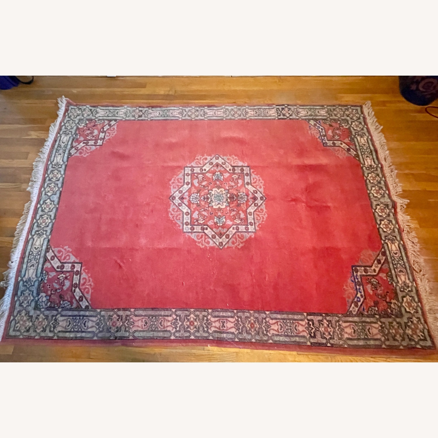 Moroccan Hand-Woven-Coral Red - image-2