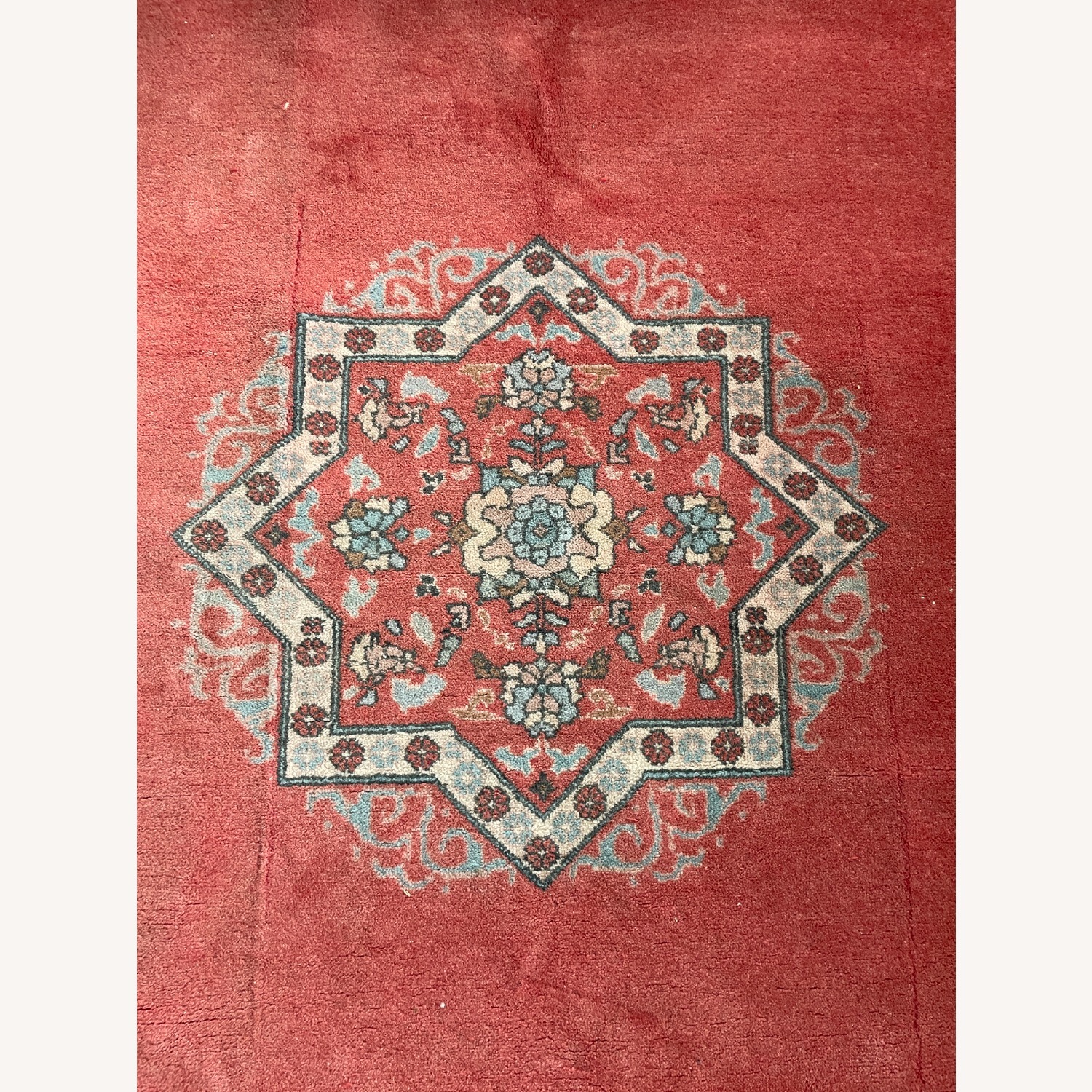 Moroccan Hand-Woven-Coral Red - image-1