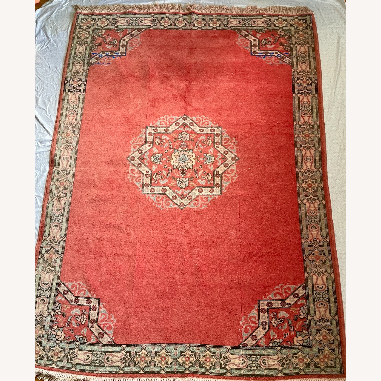 Moroccan Hand-Woven-Coral Red - image-4