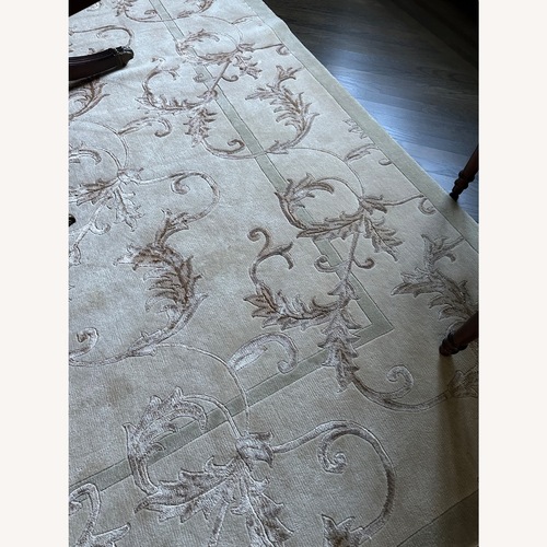 Used Wool/Silk Hand Knotted Custom Rug for sale on AptDeco
