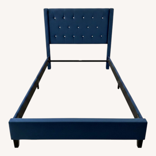 Used Royal Blue Twin Bed for sale on AptDeco