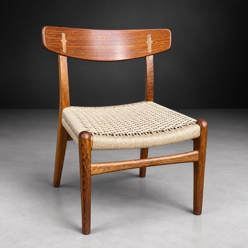 Used Hans J. Wegner CH23 Oak Wood Dining Chair for sale on AptDeco