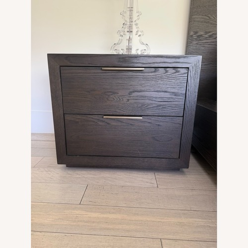 Used Restoration Hardware Dark Brown Wood Nightstands for sale on AptDeco