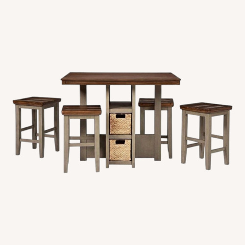 Used Ashley Home Lettner 5 Pc Counter Height Dining Set for sale on AptDeco