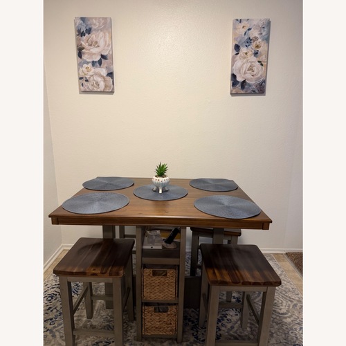 Used Ashley Home Lettner 5 Pc Counter Height Dining Set for sale on AptDeco