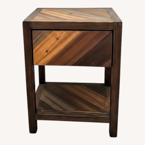 Used Vintage Hand Made Side Table Nightstand for sale on AptDeco