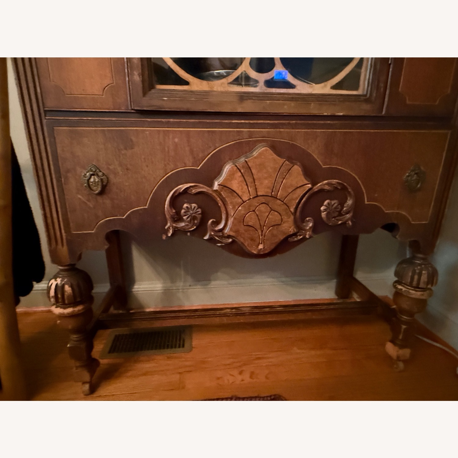 Vintage/Antique Finds Dark Brown Wood Armoire - image-4