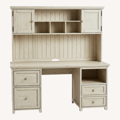 Used Pottery Barn Teen Beadboard Storage Desk W Hutch for sale on AptDeco