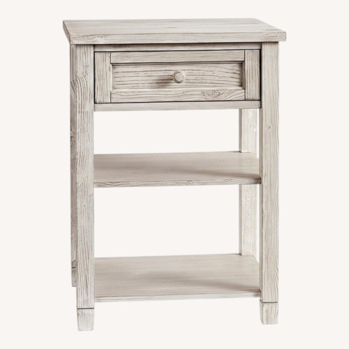 Used Pottery Barn Beadboard Nightstand (21") for sale on AptDeco