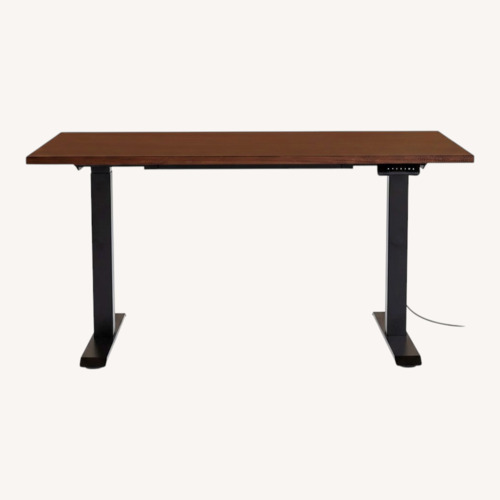 Used Haptic 55" Height Adjustable Desk - Walnut for sale on AptDeco