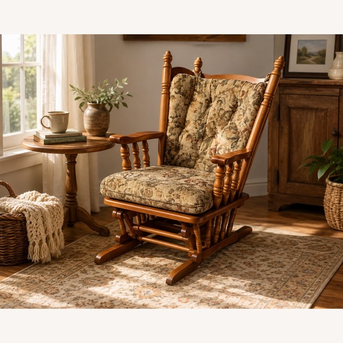 Used Vintage Windsor-style Glider Rocking Chair for sale on AptDeco