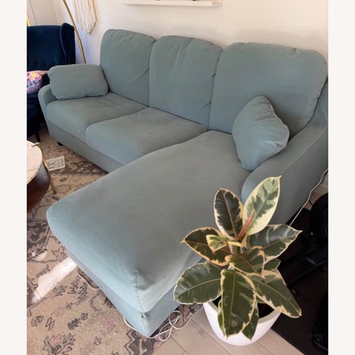 Used IKEA Vinliden Blue 2 Piece Sectional for sale on AptDeco