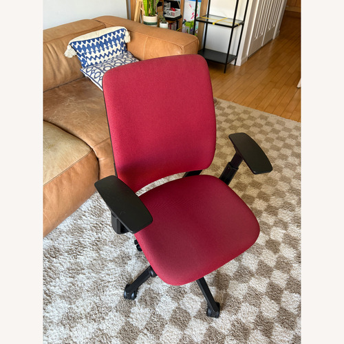 Used Steelcase Amia Office Chair - Red Fabric for sale on AptDeco