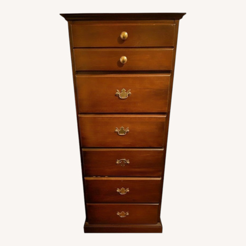 Used Vintage/Antique Dark Brown Wood Dresser for sale on AptDeco