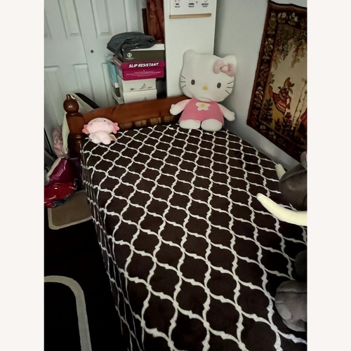 Used Vintage Real Wood Twin Bed  for sale on AptDeco