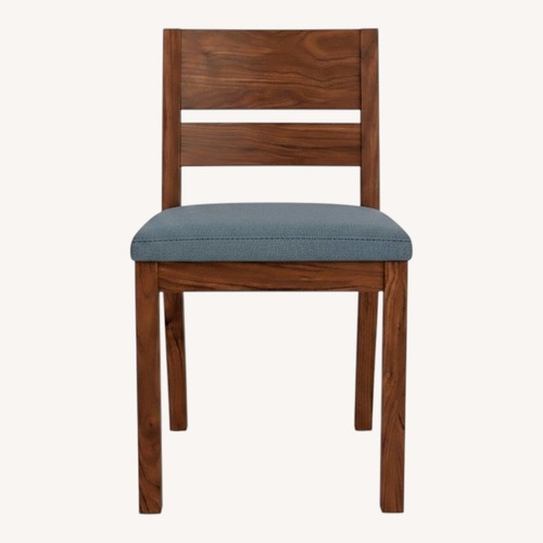 Used Room & Board Blue Wood Dining Chair for sale on AptDeco