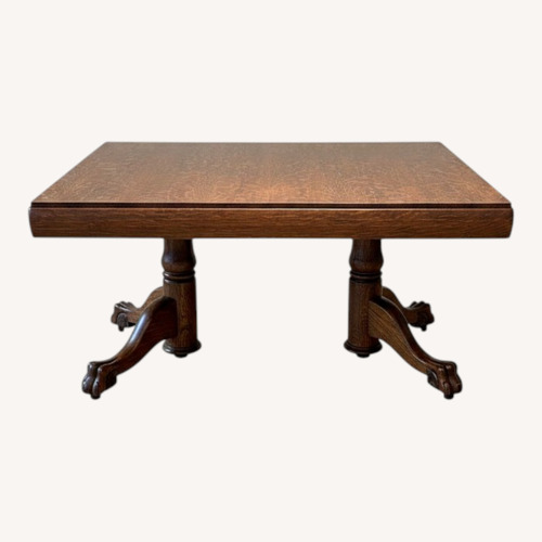 Used Antique Tiger Oak Table for sale on AptDeco