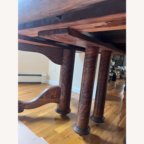 Used Antique Tiger Oak Table for sale on AptDeco