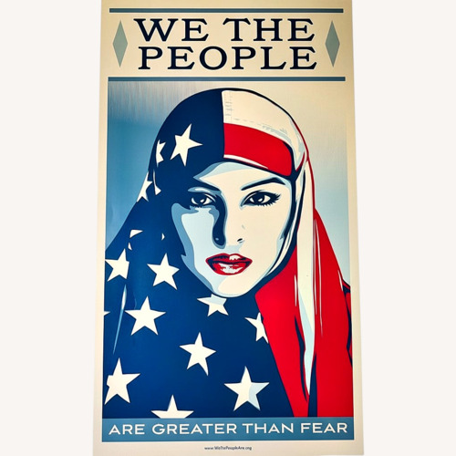 Used Shepard Fairey We The People Poster for sale on AptDeco