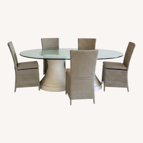 Used Vintage/Antique Finds Glass Dining Set for sale on AptDeco