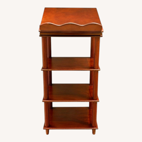 Used Vintage Dark Brown Wood Bookcase/Lectern for sale on AptDeco