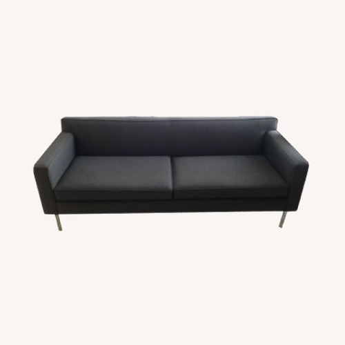 Used Design Within Reach Theatre 3 Seater Wool and Chrome Sofa for sale on AptDeco