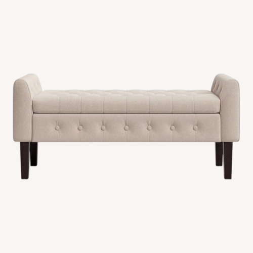 Used Anvee Beige Bench With Storage  for sale on AptDeco