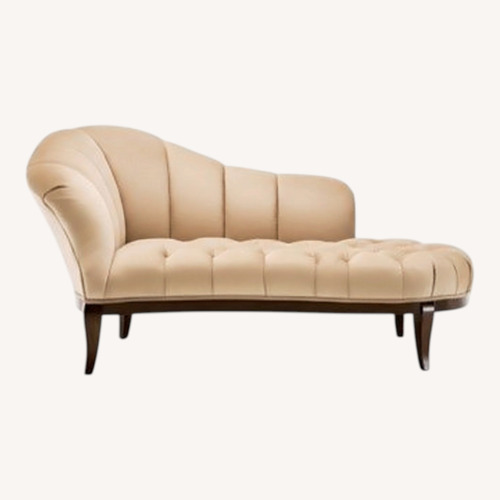 Used Raymour & Flanigan Maxine Gold Chaise Lounge for sale on AptDeco