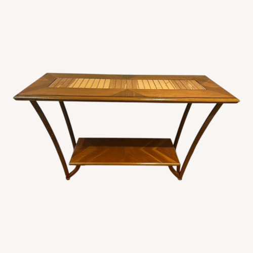 Used Vintage/Antique Finds Light Brown Wood Side Table for sale on AptDeco