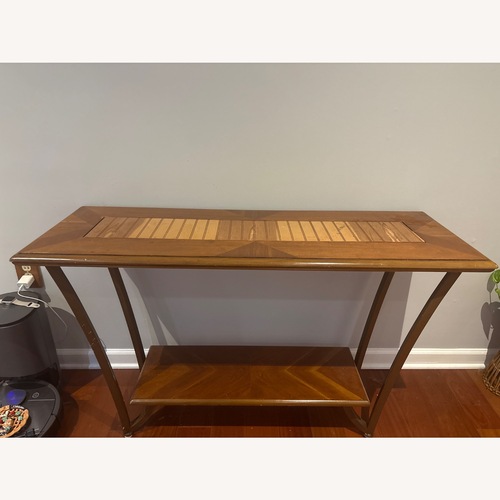 Used Vintage/Antique Finds Light Brown Wood Side Table for sale on AptDeco