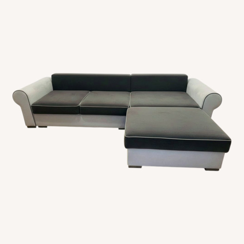 Used Gray L-Shaped Sleeper Sectional Sofa for sale on AptDeco