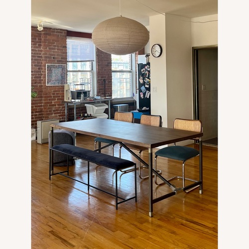 Used CB2 Hacienda Dark Brown Wood Dining Table for sale on AptDeco