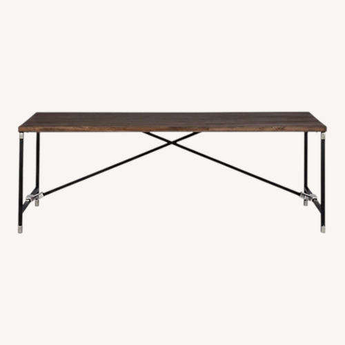 Used CB2 Hacienda Dark Brown Wood Dining Table for sale on AptDeco