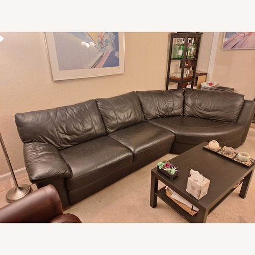 Used IKEA Vreta Corner Sofa With Left Arm, Mjuk black for sale on AptDeco