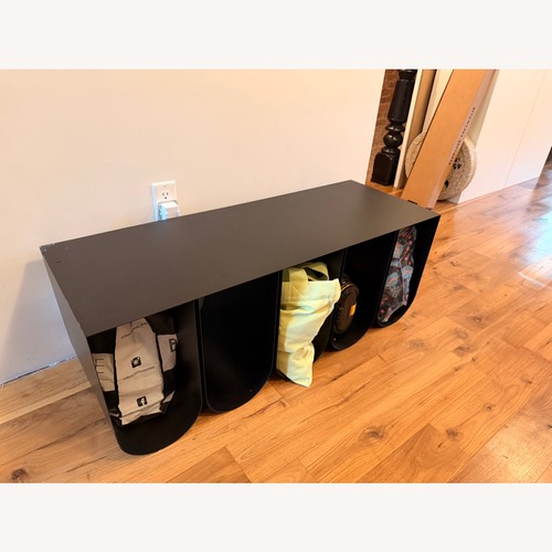 Used Kristina Dam Studio Curved Bench, Black for sale on AptDeco