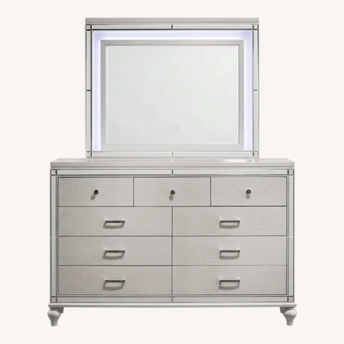 Used Silver Wood Dresser for sale on AptDeco