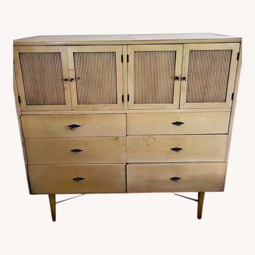 Used Vintage/Antique Finds Light Brown Wood Sideboard for sale on AptDeco
