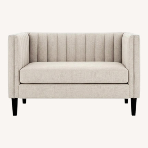 Used Ashley Furniture Jeanay Light Gray Fabric Bench for sale on AptDeco