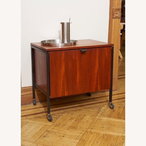 Used Rare Florence Knoll Model Mobile Bar Cabinet for sale on AptDeco