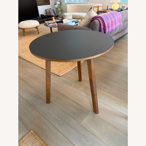 Used Blu Dot Black Wood Cafe Table for sale on AptDeco